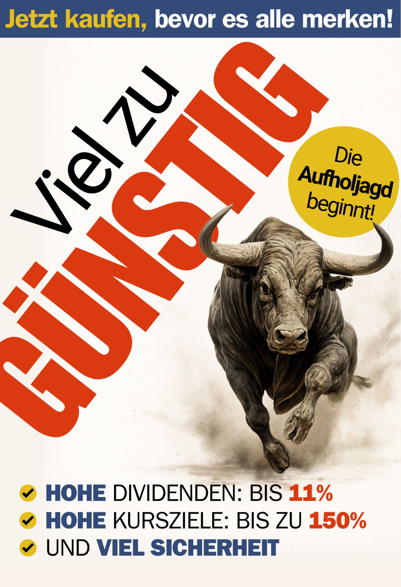 Viel zu günstig (Aktienreport)